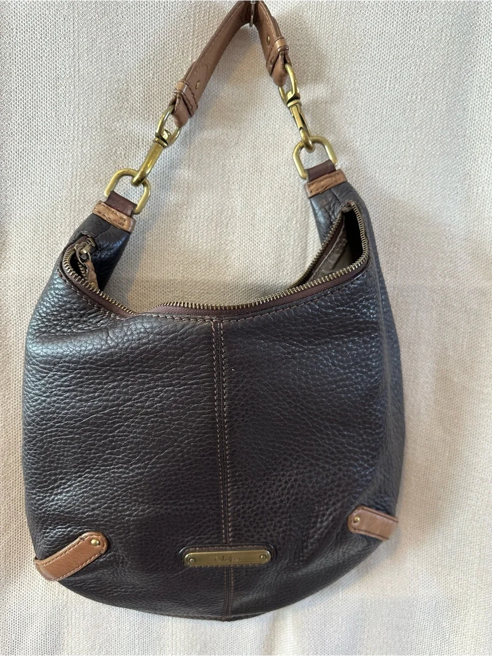 Cole Haan Pebbled Leather Shoulder Hobo Bag